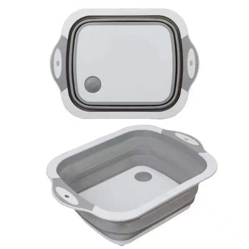 Multifunctional Plastic Kitchen Rack Folding Drain Bowl and Chopsticks Storage Tray Sink Basket Tray Organizer