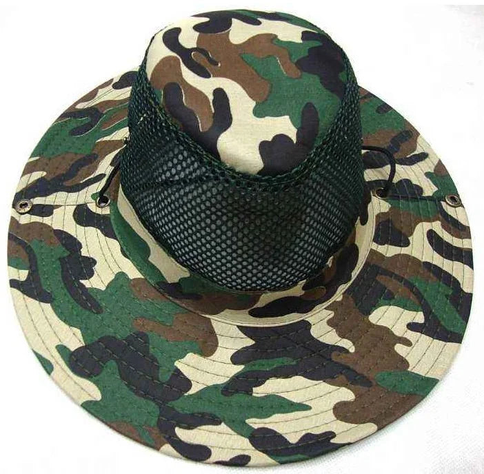 Men Cheapest Custom Safari Bucket Fishing Boonie Hat Camo Camouflage Boonie Hat