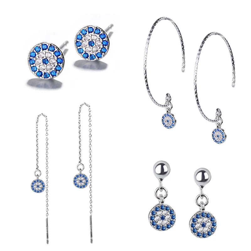 Fashion Turkey Retro Blue Eye Earrings Blue Eye Earrings for Women