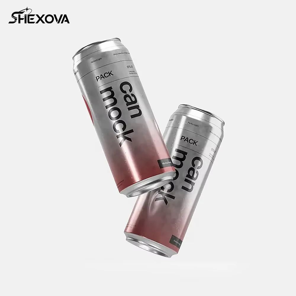 Custom Print Logo 330ml 500ml Standard Sleek Aluminum Cans Beer Coffee Soda Beverage Packaging for Cans Sealing Machine