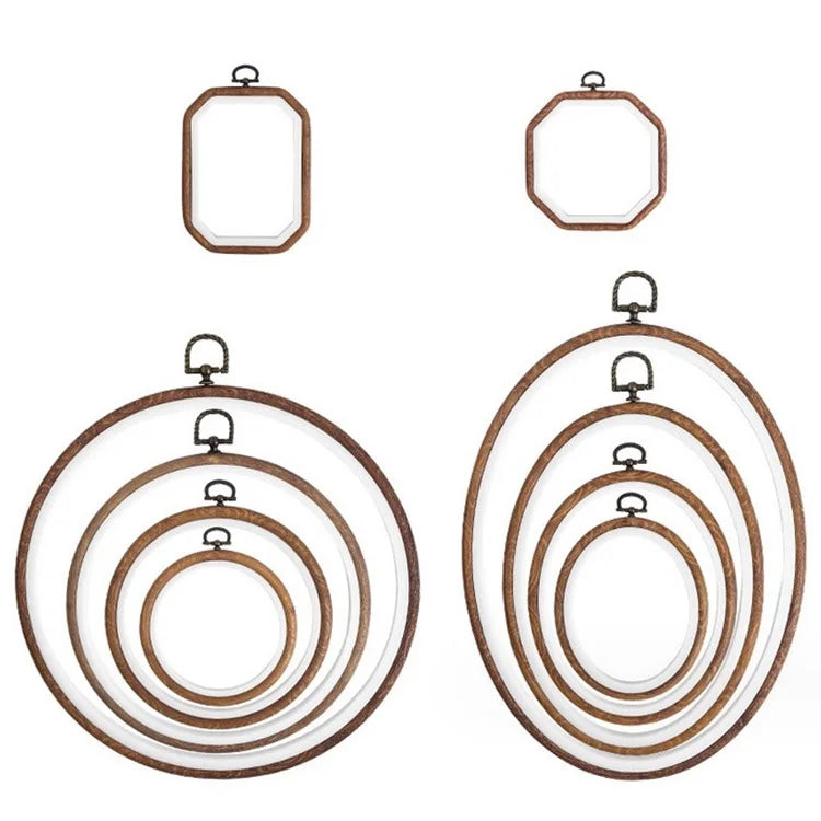 Wholesale Plastic Embroidery Hoops Round ABS Circle Cross Stitch Hoop Round Ring for Art Craft Handy Sewing