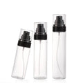 Plastic PET Super Mist Cosmetic Perfume High Temperature Resistant Black Plastic Pump Sprayer Spray Bottle 50ml 80ml 100ml 120ml