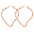 Wholesale 18K Gold Stainless Steel Women's Fashion Earrings Fancy Strawberry Shape Hoop Design