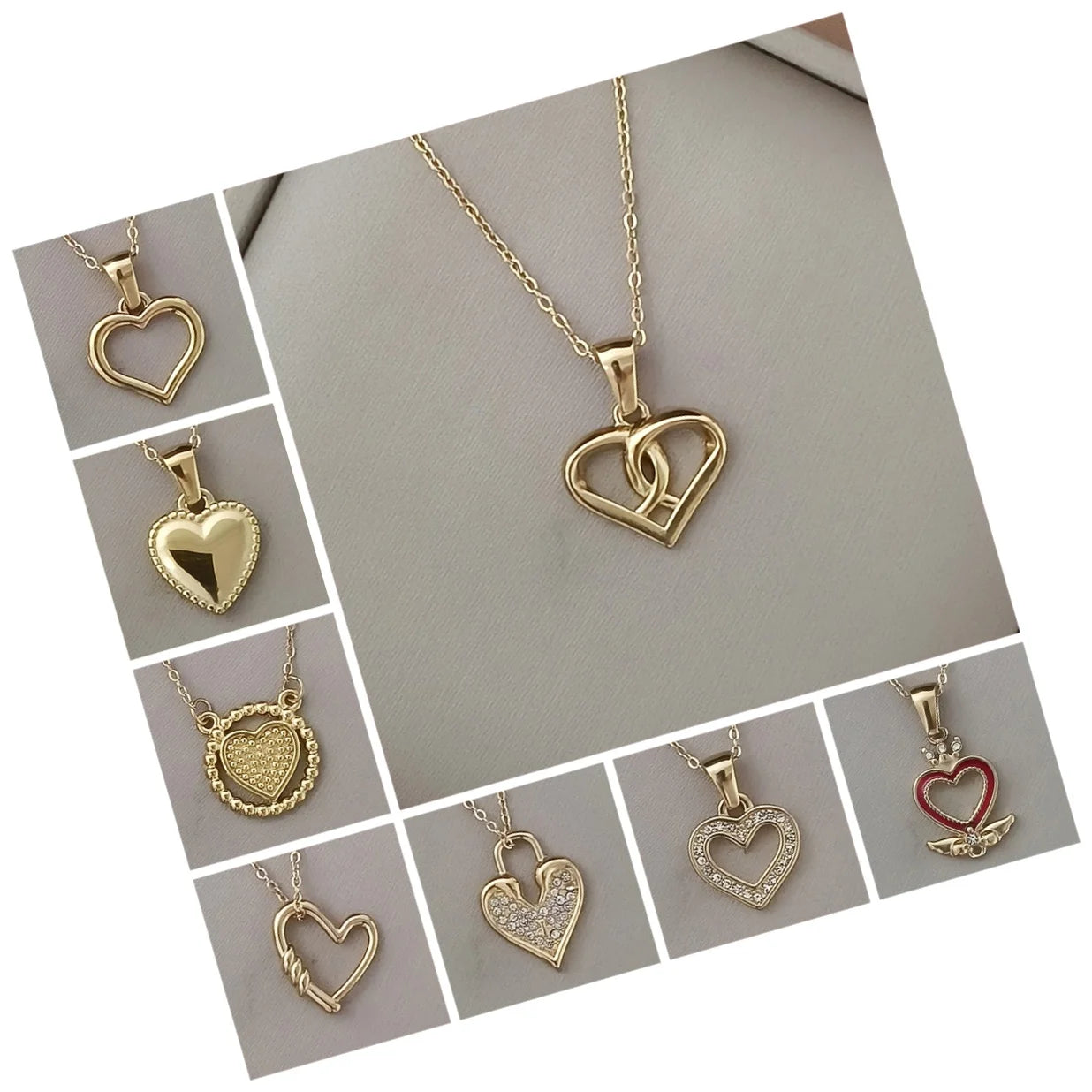 DAIHE Wholesale Charm Stainless Steel PVD Gold Plated Pendant No Rust Jewelry Fashion Daily Women Jewelry