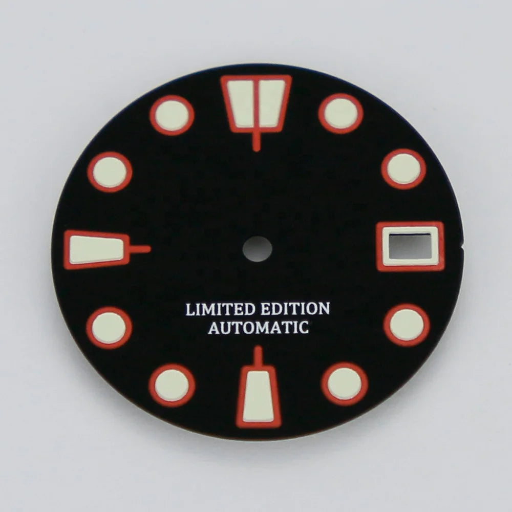 28.5mm 30 Layers Super Green Luminous Dial Fit Japan NH35/6 Modified Diving SKX007/SPR777 Watch Dial