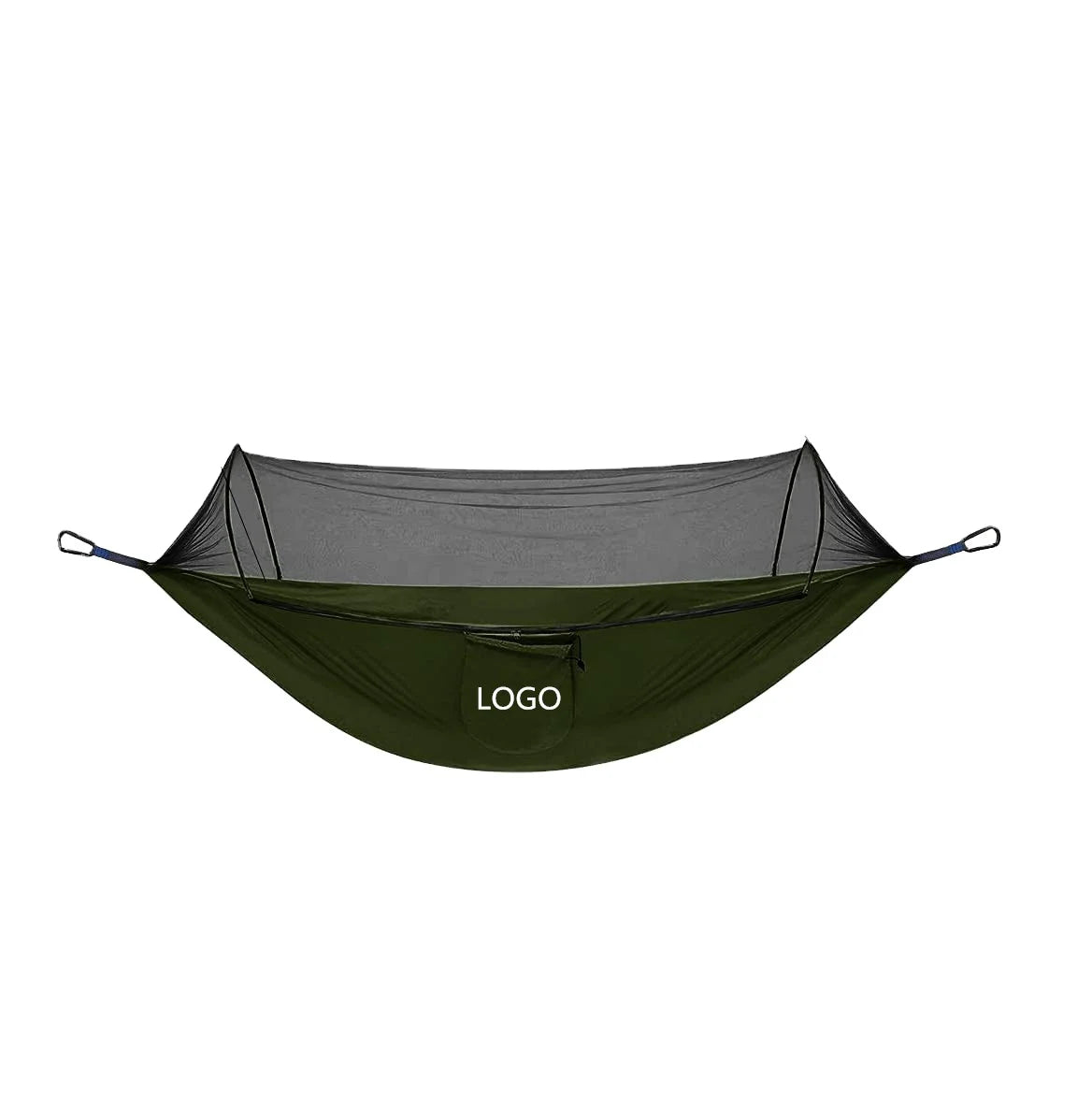 Woqi Cheap Air Survival Jungle Nylon Rope Hammock With Mosquito Netting Auto Open