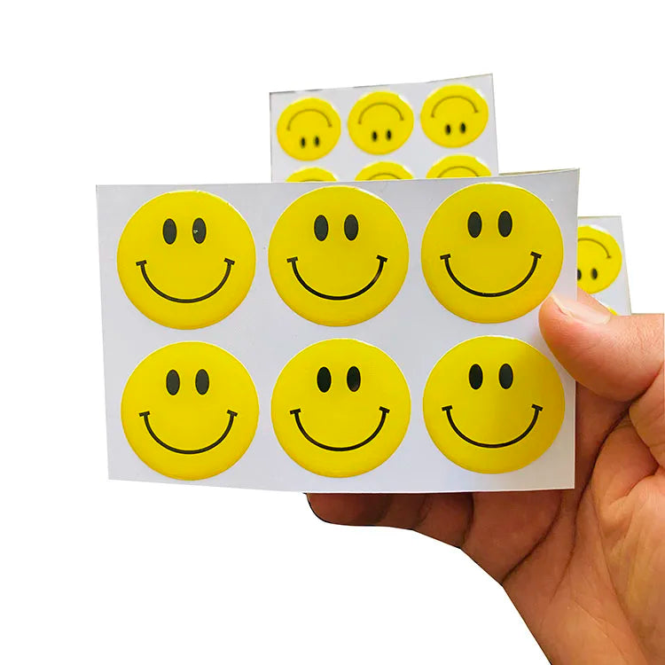 Custom Die Cut UV Printed 3D Dome Resin Epoxy Window Sticker Weather Resistant Promotional Gifts 3-5 Year Color Warranty