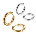 Factory Wholesale Jewelry Huggie Earring Stainless Steel Gold Hoop Earrings and Nose Rings