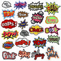 Multicolor Hot Melt Fabric Embroidered Alphabets Convenient Iron-On for Clothing Bags Garment Decoration Embroidery Patches