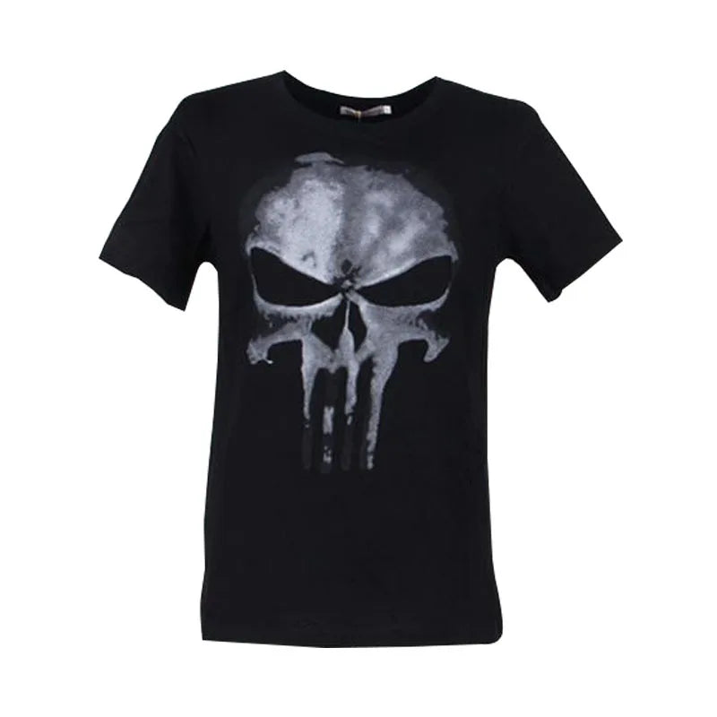 Fitspi Men's Round Neck Short Sleeve Men's Clothing With Skull Bone Printed T-Shirt 3D Fashion Personality Fashion Trend Tees
