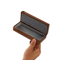 Luxury  Walnut Wooden Eyeglasses Box  Portable Business Gift  Wooden Sunglass  Box  for  Father's Day