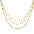 Fine Jewelry 925 Sterling Silver Necklace Gold Vermeil Multiple Sizes Bead Ball Chain Necklace
