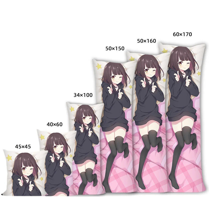 Menhera Chan Cute Girl Anime Custom Dakimakura Pillow case