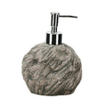Luxspire Design Resin Lotion Dispenser Coloured Drawing Grey Natural Rock Refillable Shampoo Container Resin Hand Soap Dispenser