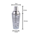 400ml Custom bar Tools Wholesale Stainless Steel Barware boston Cocktail Shaker with Rotation Recipe Guide