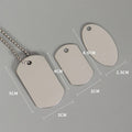 Source Manufacturer Provides Laser Engraved Logo Identification Tags Stainless Steel Blank Metal Tags Hanging Pendant Cheap