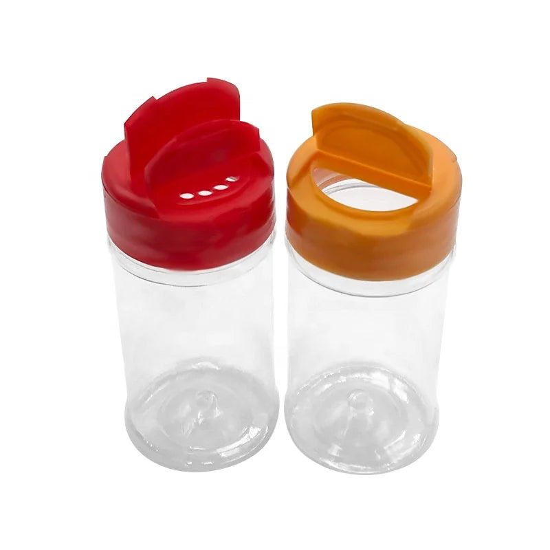 Salt Pepper Chili Container Plastic Seasoning Bottle / PET Plastic Spice Jar Pepper Container