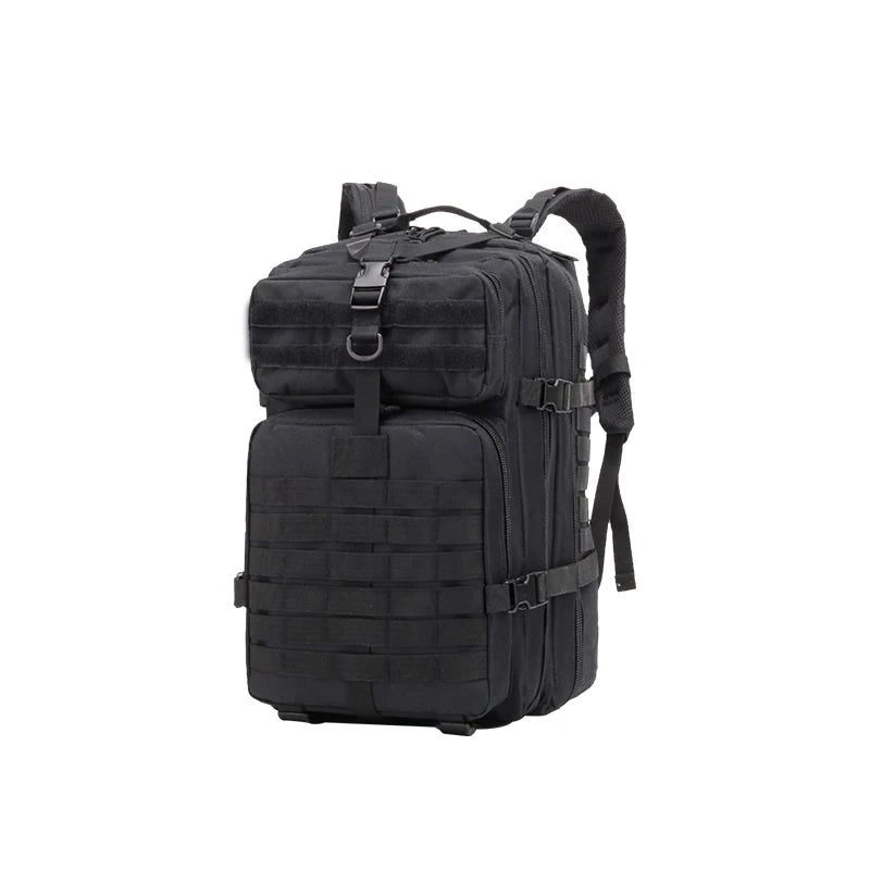 45L Unisex Oxford Polyester Outdoor Survival Daypack Travel Training Backpack Waterproof Feature Physiological Curve Back Hard