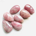 High Quality Pink Amethyst Palm Stone Natural Polished Amethyst Healing Crystal Stone for Decoration