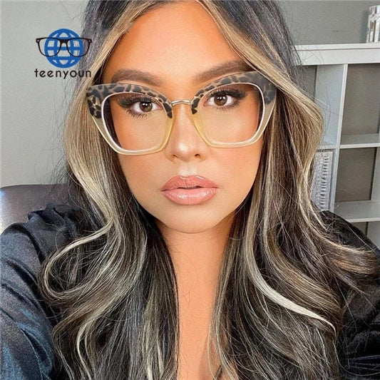 Teenyoun 2024 Eye Glasses for Women Eyewear Frame Optical Women Cat Eye Anti Blue Light Glasses Glasses Women Optical Wholesale