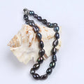 Zhuji 8-9mm White Black Classic Natural Baroque Freshwater Pearls Vintage Strand Chokers Necklaces Unisex Anniversary Third