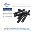 Customized UNF UNC M8 Industrial Plain Stainless Steel 8.8 Galvanized Zinc DIN975 Stud Rod Bolt Full Thread