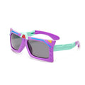 2025 Fashion Children Silicone Shade Glasses Kids Cartoon Transformers Folding Sunglasses Polarized