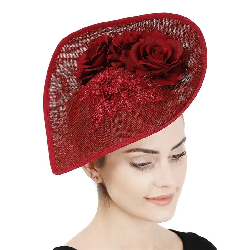 Creative New Lace Bridal Hair Accessories Fashion Women Hat European American Aristocrat Fascinator Hats for Ladies