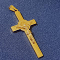 Punk Jesus INRI St. Benedict Crucifix Charm Men Religion Stainless Steel Large Benedict Crucifix Cross Pendants