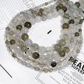 Natural Polished Gemstone Beaded Ice Green Quartzite Loose Gemstone Beads for Jewelry Making Crystal Crafts