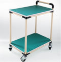 Anti Static Lean Pipe Rotary Cart Multi Layer Mobile Material Cart Double Layer Lean Pipe Turnover Cart in Warehouse