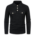 2023 Autumn and Winter New Fashion Men's Lapel Sweater Men's Casual Sweater