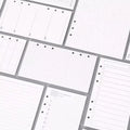 Single Color A5 Planner Refills Inserts Filler Paper Pages for 6-Ring Binder Journal Dairy Daily Weekly Monthly Todo