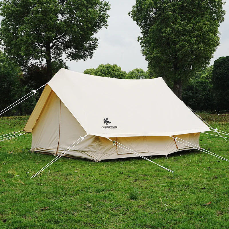 Outdoor Cabin Camping Thick Waterproof Cotton Canvas Tent  Large Camping  Tent
