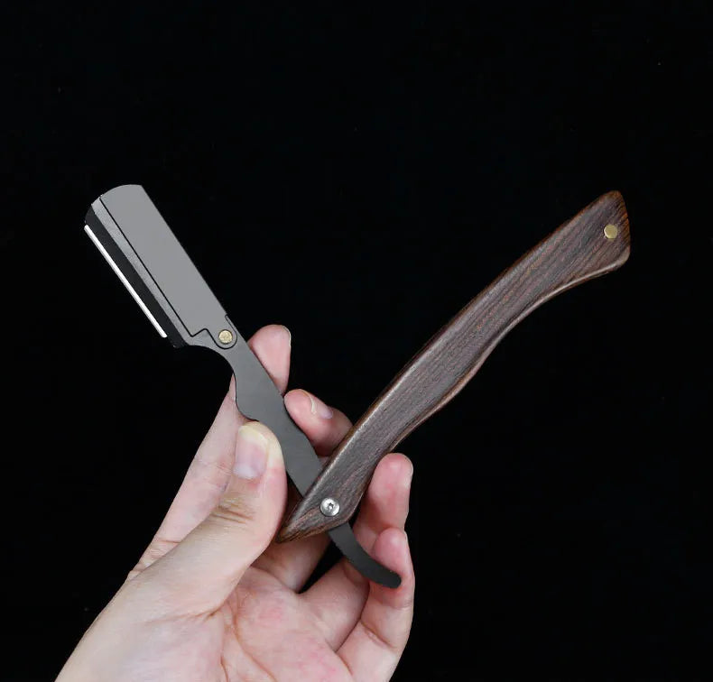 Professional Barber Folding Shaving Razor Straight Edge Razors with Custom Logo