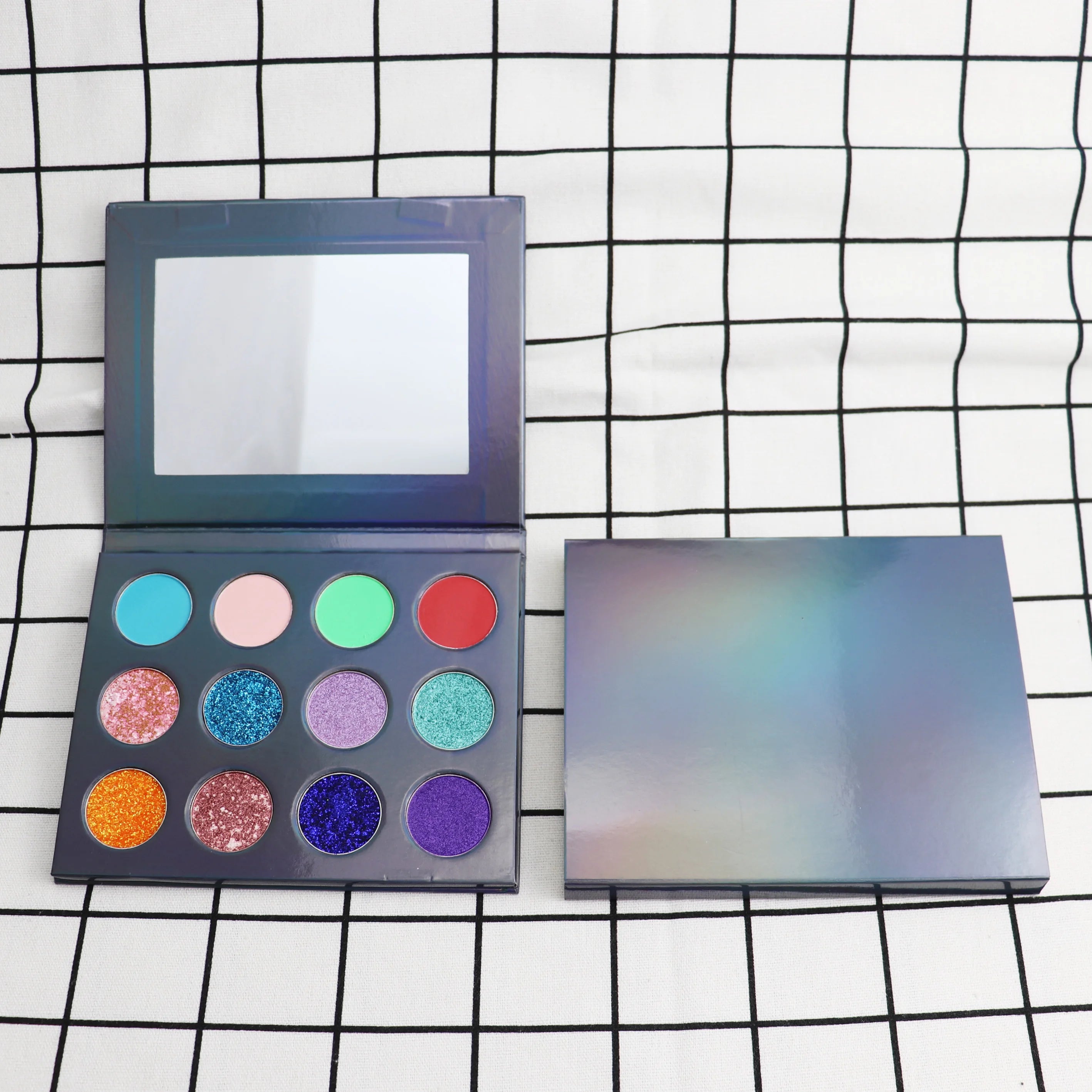 Create Your Own Custom 12-Pan Eyeshadow Palette DIY Matte and Glitter Eye Shadow Palette Waterproof and Mineral Finish