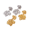 Fenyi Wholesale Jewelry Trend Hammer Pattern Wrinkled Stainless Steel PVD Electroplating Color-preserving Earrings for Women