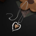 TongLing Metal Nickel Free Hypoallergenic Mother Day Necklace love Double Heart Pendant Necklace for Wholesale