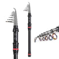 1.8m-5.4m Surf Casting Rod Pole Carbon Extendable Surfcasting Telescopic Fishing Rods