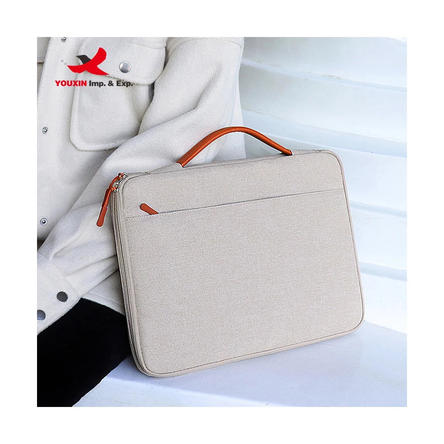 New Design Customize Retractable Handle Computer Bag Inner Case Shockproof Laptop Trolley Bag for Women
