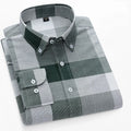 RNSHANGER New Cotton Oxford Shirt Long Sleeve for Men's Social Dress Shirts Soft Comfortable Regular Fit Casual Man Shirt
