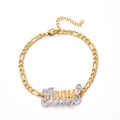 New Hip Hop  Gold&Silver Jewelry Custom Name   Personalized Pendant Double Gold Plated Nameplate 3D Name Necklace