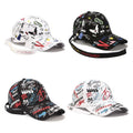 Hip Hop Streetwear Custom Design All Over Printed 6 Panel Sport Baseball Hat Cap for Men and Women
