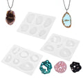 Mould Tools Handmade Creative Epoxy Gifts Personalized Necklace Keychain Diy Pendant Silicone Molds for Resin Casting