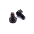 M2*3.7 Stainless Steel Black Oxide Bolt Cross Recessed Round Head Red Nylon Patch Screws for Electronic Automotive Industry
