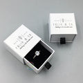 Luxury Custom Logo Cardboard Paper Small Wedding Ring Box Rectangle Shape Wholesale Packaging Carton Packed