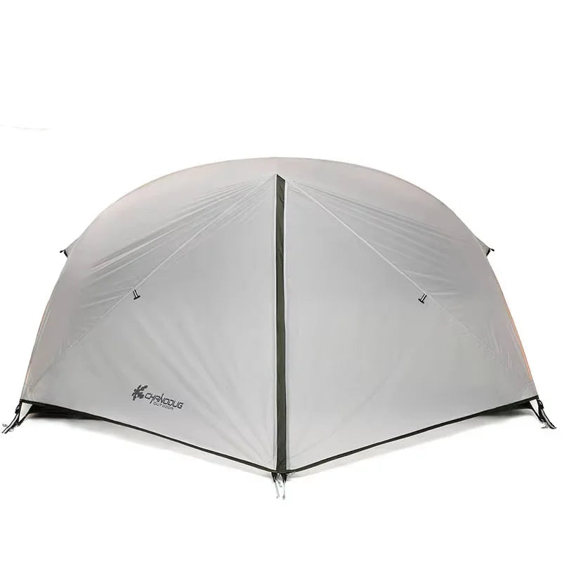 3 Season 2 Person Backpacking TentNylon Double Layers Free Standing Tent Aluminum Pole Outdoor Ultralight Camping Tent