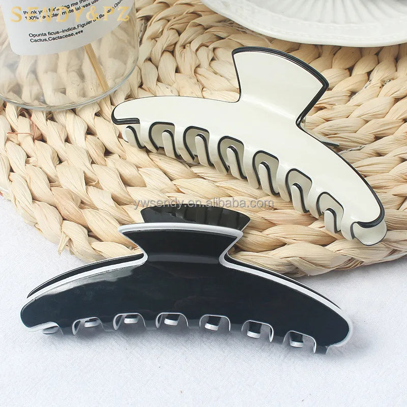Customizable High Quality Simple Large 11CM Acetate Hair Claws Clamp Hair Accessories for Women Clip