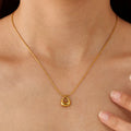 G4047 Wholesale PVD 18k Gold Plated Stainless Steel Dainty Minimalist Pendant Necklace for Women Daily Jewelry