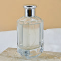 Stocked 100ml Clear Luxury Square Glass Empty Perfume Bottle Customizable Cap Colors Screen-Printable Private Label for Personal